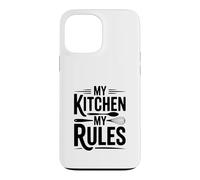 Carcasa para iPhone 13 Pro MAX My Kitchen My Rules Funny Cooking Chef Cita