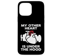 Carcasa para iPhone 13 Pro MAX My Other Heart Is Under The Hood Quote