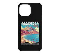 Carcasa para iPhone 13 Pro MAX Napoli Nápoles Italia Retro Viajes Arte Mediterráneo Playa