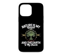 Carcasa para iPhone 13 Pro MAX Nature Is My Religion Earth Is My Church Native American Day