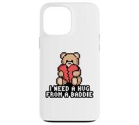 Carcasa para iPhone 13 Pro MAX Necesito UN Abrazo DE UN Baddie Pixel Teddy Bear Broken Heart