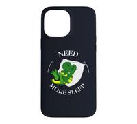 Carcasa para iPhone 13 Pro MAX Need More Sleep Funny Tired Dragon Pijama Humor