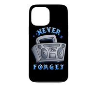 Carcasa para iPhone 13 Pro MAX Never Forget Ghetto Blaster Vintage 80s 90s Hip Hip