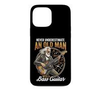 Carcasa para iPhone 13 Pro MAX Never Underestimate an Old Man with A Bass Guitar Player Dad