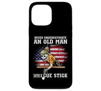 Carcasa para iPhone 13 Pro MAX Never Underestimate An Old Man with A Cue Stick I Billiards