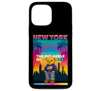 Carcasa para iPhone 13 Pro MAX New York City NY Teddy Bear - Urban Bear with American Style
