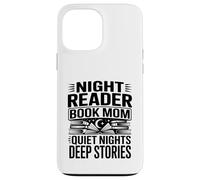 Carcasa para iPhone 13 Pro MAX Night Reader Libro Mamá Noches tranquilas Historias Profundas