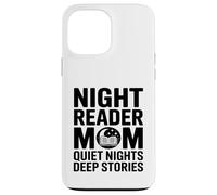 Carcasa para iPhone 13 Pro MAX Night Reader Libro Mamá Noches tranquilas Historias Profundas