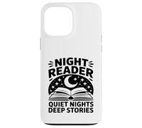 Carcasa para iPhone 13 Pro MAX Night Reader Libro Mamá Noches tranquilas Historias Profundas