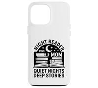 Carcasa para iPhone 13 Pro MAX Night Reader Libro Mamá Noches tranquilas Historias Profundas