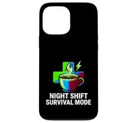 Carcasa para iPhone 13 Pro MAX Night Shift Survival Mode Nurse Medical Coffee