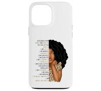 Carcasa para iPhone 13 Pro MAX Niños Black Pride Girls Soy Black Girl Magic Cheetah Leopard
