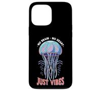 Carcasa para iPhone 13 Pro MAX No Brain No Heart Just Vibes Medusa Océano Animal
