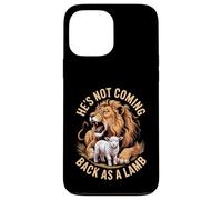 Carcasa para iPhone 13 Pro MAX No regresará como un león de Cordero de Judá