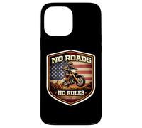 Carcasa para iPhone 13 Pro MAX No Roads No Rules Motocross Dirt Bike Rider Moto USA MX