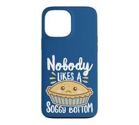 Carcasa para iPhone 13 Pro MAX Nobody Likes A Soggy Bottom British Baking Texto Blanco