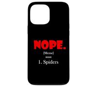 Carcasa para iPhone 13 Pro MAX Nope Meme Definition Anti Spiders Funny Arachnophobia Spider