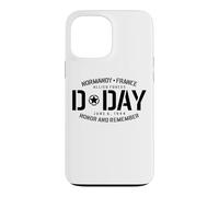 Carcasa para iPhone 13 Pro MAX Normandía Francia Día D Honor and Remember Solid Black Print