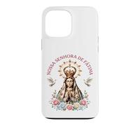 Carcasa para iPhone 13 Pro MAX Nossa Senhora de Fátima Floral Católica