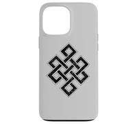 Carcasa para iPhone 13 Pro MAX Nudo Eterno sin Fin Budismo JAINISMO Ciclo DE SABIDURÍA