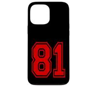 Carcasa para iPhone 13 Pro MAX Número 81 Red Sports Team Style