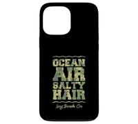 Carcasa para iPhone 13 Pro MAX Ocean Air Salty Hair Long Beach California Tropical