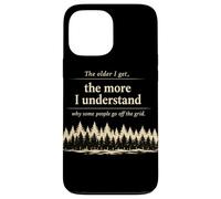 Carcasa para iPhone 13 Pro MAX Off Grid Humor Bosque Cita Desierto Camping Naturaleza