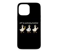 Carcasa para iPhone 13 Pro MAX Off to Actively Monitor Teacher Testing Day Funny Goose