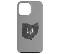 Carcasa para iPhone 13 Pro MAX Ohio OH Deer Hunting Shed Antlers Design