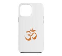 Carcasa para iPhone 13 Pro MAX Om Print Yoga marrón Desvanecido Ohm Mantra Símbolo Sánscrito AUM