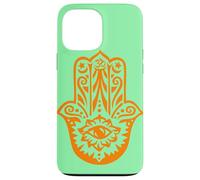 Carcasa para iPhone 13 Pro MAX Orange Hamsa Yoga Mediación
