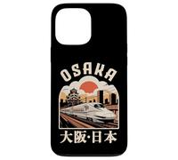 Carcasa para iPhone 13 Pro MAX Osaka Castle Japón Vintage Shinkansen Kanji Bullet Train Fan