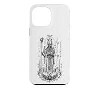 Carcasa para iPhone 13 Pro MAX Osiris Afterlife King Antiguo Egipto Monocromo Mito Arte