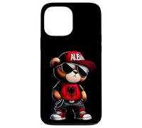 Carcasa para iPhone 13 Pro MAX Oso de Peluche con Bandera de Albania Iliria albanesa Shqip