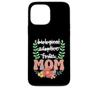 Carcasa para iPhone 13 Pro MAX Palabras Cruzadas a mamá diseño Floral a Mano