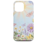 Carcasa para iPhone 13 Pro MAX Pastel Sun Meadow Luna Moth and Butterfly