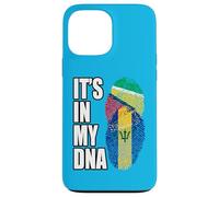 Carcasa para iPhone 13 Pro MAX Patrimonio de la Bandera de ADN de Barbados y Guyana