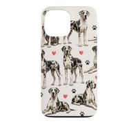 Carcasa para iPhone 13 Pro MAX Patrón de Gran danés Deutsche Dogge