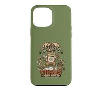 Carcasa para iPhone 13 Pro MAX Pawpaw Saurus Chaos Manager Abuelo Papá Broma Vintage