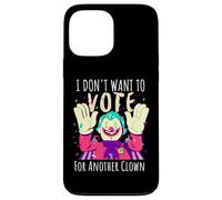 Carcasa para iPhone 13 Pro MAX Payaso Aterrador No Quiero Votar por Otra votación de Payaso