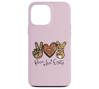 Carcasa para iPhone 13 Pro MAX Peace Love Easter Bunny For Women with Sunflower and Rabbit