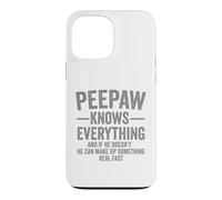 Carcasa para iPhone 13 Pro MAX Peepaw Knows Everything Funny Humor