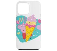 Carcasa para iPhone 13 Pro MAX Peppa Pig Yum Ice Cream