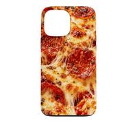 Carcasa para iPhone 13 Pro MAX Pepperoni Pizza Queso derretido Amantes de la Comida Pizzería Fans