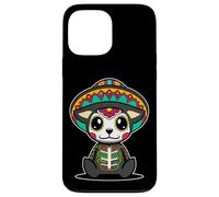 Carcasa para iPhone 13 Pro MAX Perro Día delos Muertos Calavera Azúcar Mexicana Kawaii