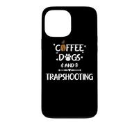 Carcasa para iPhone 13 Pro MAX Perros de café y trampas | Skeet Trap Clay Shooting