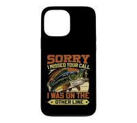 Carcasa para iPhone 13 Pro MAX Pesca Estoy en la Otra línea de Pesca