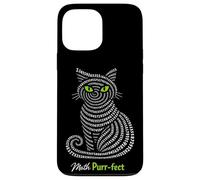 Carcasa para iPhone 13 Pro MAX Pi Day Math Purr-FECT Cat 3.14 Profesor de Ciencias Matemáticas