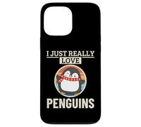 Carcasa para iPhone 13 Pro MAX Pingüino I Just Really Love Penguins