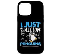 Carcasa para iPhone 13 Pro MAX Pingüino I Just Really Love Penguins